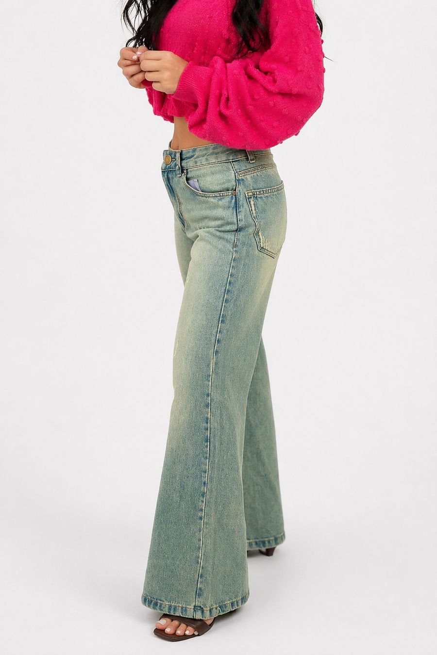 ALTIVA JEANS — lavado claro, lateral